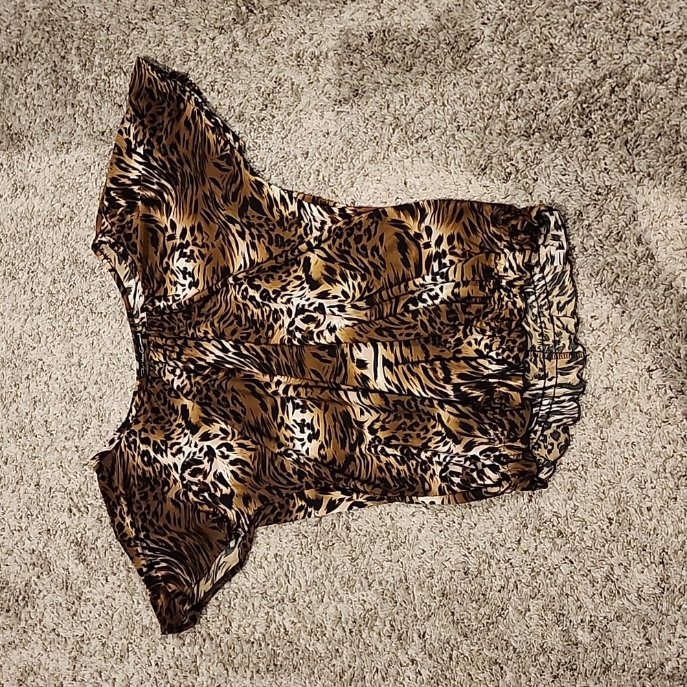 Animal print blouse